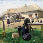 Деревенские были. Учительница