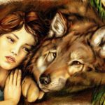 страшная история Девочка и волк Девочка и волк