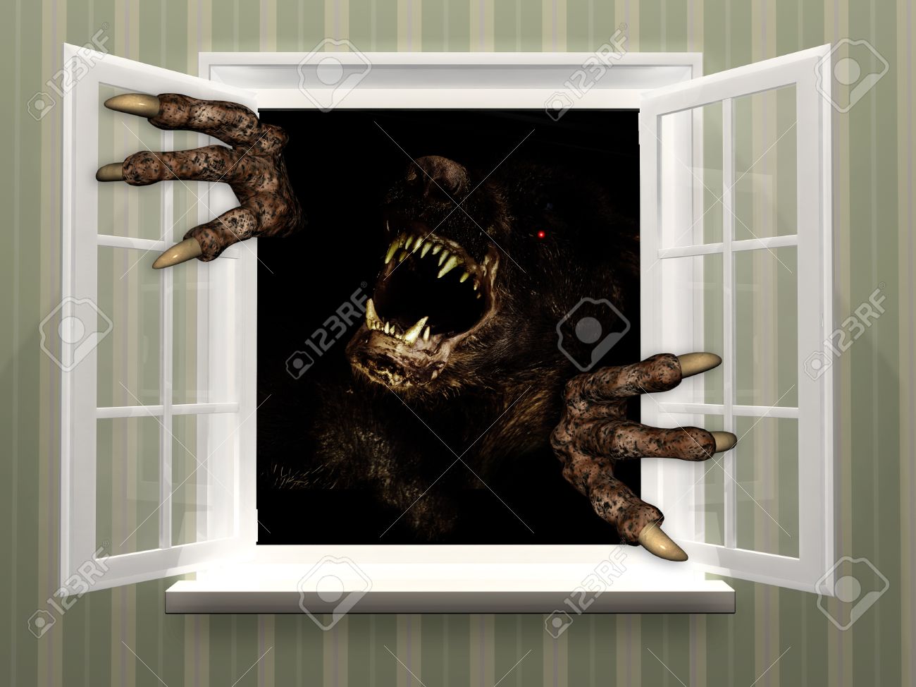 monster in the window monster in the window